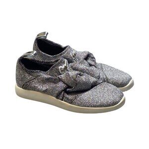 Women's - Giuseppe Zanotti Silver Glitter Slip On Sneakers, Size 38 1/2 (8 1/2)